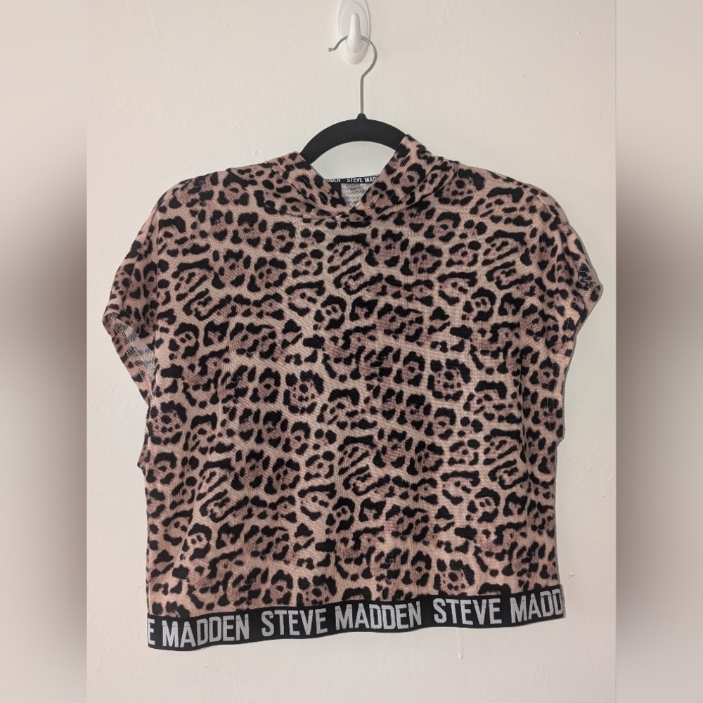 Steve Madden Leopard Print Top Baddie